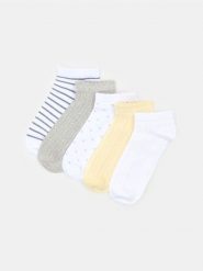 Krótkie skarpetki 5 pack - wielobarwny. Skarpetki damskie Sinsay, bez wzorów. Za 12.99 zł.
