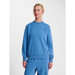 Damska bluza z okrągłym dekoltem Hummel Pulse. Niebieskie bluzy damskie Hummel, bez wzorów, bez kaptura. Za 184.00 zł.