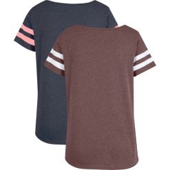 Lekki T-shirt funkcjonalny (2 szt.). Szare koszulki sportowe damskie bonprix, bez wzorów, bez ramiączek. Za 79.99 zł.
