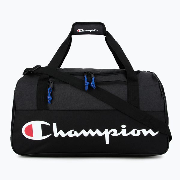 Torba treningowa Champion Utility Duffel. Czarne torby sportowe Champion, bez wzorów. Za 89.99 zł.