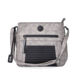 RIEKER H1481-42 grey, torebka damska. Szare torebki klasyczne damskie Rieker, ze skóry ekologicznej, bez dodatków. Za 249.90 zł.
