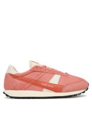 Tommy Jeans Sneakersy Tjw Retro Runner Archive EN0EN03013 Różowy. Czerwone obuwie sportowe damskie Tommy Jeans, z jeansu, bez zapięcia. Za 449.99 zł.