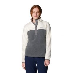 Bluza damska Columbia Benton Springs 1/2 Snap. Szare bluzy damskie Columbia, s, bez wzorów, z polaru, bez kaptura. Za 152.99 zł.
