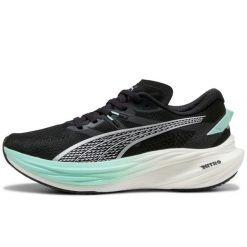 Damskie buty do biegania Puma Deviate Nitro 3. Czarne obuwie sportowe damskie Puma, bez zapięcia, do biegania. W wyprzedaży za 651.50 zł.