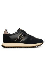 Blauer Sneakersy F5MILLEN03/LES Czarny. Czarne obuwie sportowe damskie Blauer, ze skóry, bez zapięcia. Za 469.99 zł.