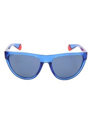 Polaroid Damskie okulary przeciwsłoneczne w kolorze niebieskim rozmiar: 56. Niebieskie okulary przeciwsłoneczne damskie Polaroid. Za 99.95 zł.