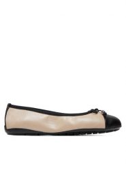 Caprice Baleriny 9-22113-42 Beżowy. Brązowe balerinki damskie Caprice, bez wzorów, ze skóry. Za 178.99 zł.