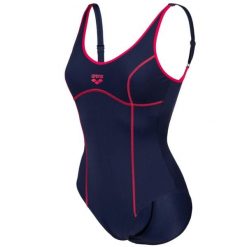 Damski kostium kąpielowy 1-częściowy Arena Tania Clip. Czerwone stroje jednoczęściowe Arena, bez wzorów, z tkaniny. Za 264.00 zł.