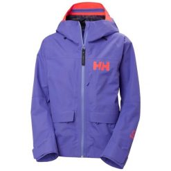 Damska kurtka narciarska Helly Hansen Emiko Shell. Fioletowe kurtki sportowe damskie Helly Hansen, bez wzorów, bez kaptura. Za 1,286.05 zł.
