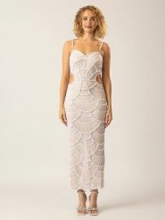 APART Sukienka w kolorze białym rozmiar: 36. Białe sukienki damskie Apart, bez wzorów, bez ramiączek. Za 708.95 zł.