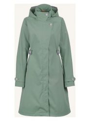 Finside Trencz "Takki" w kolorze zielonym rozmiar: 34. Zielone płaszcze damskie finside, bez wzorów, bez kaptura. Za 393.45 zł.