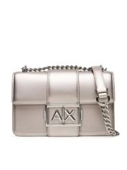 Armani Exchange Torebka XW000071 AF12039 U8097 Srebrny. Szare torebki wieczorowe damskie Armani Exchange, bez wzorów, ze skóry, bez dodatków. Za 659.99 zł.