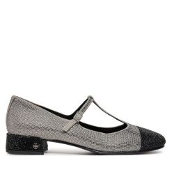 Baleriny Tory Burch. Szare balerinki damskie Tory Burch, bez wzorów. Za 1,289.00 zł.