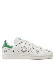Adidas Sneakersy Stan Smith J GY1786 Biały. Białe obuwie sportowe damskie Adidas, ze skóry, bez zapięcia. Za 229.99 zł.