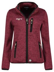 Geographical Norway Kurtka polarowa "Teden" w kolorze bordowym rozmiar: XXL. Czerwone kurtki damskie Geographical Norway, xxl, bez wzorów, z polaru, bez kaptura. Za 135.49 zł.
