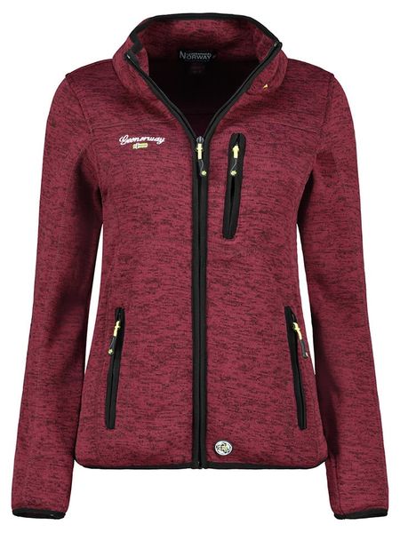 Geographical Norway Kurtka polarowa "Teden" w kolorze bordowym rozmiar: XXL. Czerwone kurtki damskie Geographical Norway, xxl, bez wzorów, z polaru, bez kaptura. Za 104.89 zł.