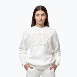 Bluza damska Pitbull Crewneck Fiora. Białe bluzy damskie PITBULL, l, bez wzorów, z bawełny, bez kaptura. Za 169.99 zł.