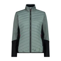 Kurtka damska turystyczna CMP 34E2236. Zielone kurtki damskie CMP, xs, bez wzorów, bez kaptura. Za 323.50 zł.