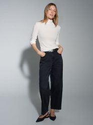 OPUS Koszulka "Somy" w kolorze białym rozmiar: 40. Białe bluzki damskie Opus, bez wzorów, bez kołnierzyka, bez ramiączek. Za 86.99 zł.