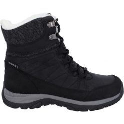 Buty trekkingowe damskie Hi-Tec Riva Mid Wp. Czarne obuwie trekkingowe damskie Hi-tec, z materiału, za kostkę, bez zapięcia. Za 534.00 zł.