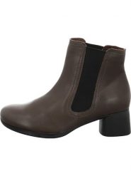 Think! Skórzane botki w kolorze brązowym rozmiar: 40. Brązowe botki damskie Think!, eleganckie, bez obcasa, bez zapięcia. Za 408.49 zł.