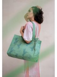 Fritzi aus Preußen Shopper bag "Kahlo" w kolorze zielonym - 27 x 14 x 8 cm rozmiar: onesize. Zielone shopper bag Fritzi aus Preußen, bez wzorów, z materiału, na ramię, bez dodatków. Za 152.26 zł.