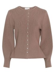 MOSS COPENHAGEN Kardigan "Shaine Lushia" w kolorze beżowym rozmiar: XS/S. Brązowe kardigany damskie Moss Copenhagen, s, bez wzorów, ze splotem. Za 135.81 zł.