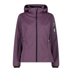 Kurtka damska turystyczna CMP 39A5016M. Czerwone kurtki damskie CMP, l, bez wzorów, z softshellu, z kapturem. Za 340.00 zł.