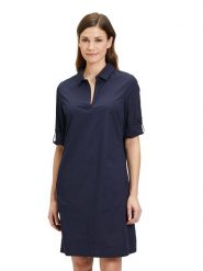 CARTOON Sukienka w kolorze granatowym rozmiar: 36. Niebieskie sukienki damskie Cartoon, bez wzorów, bez ramiączek. Za 96.83 zł.