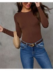 LA Angels Koszulka w kolorze brązowym rozmiar: M. Brązowe koszulki damskie LA Angels, m, bez wzorów, bez kołnierzyka, bez ramiączek. Za 113.99 zł.