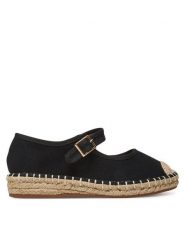 DeeZee Espadryle Q88-512-1 Czarny. Czarne espadryle damskie DeeZee, bez wzorów, z materiału, bez obcasa. Za 83.99 zł.