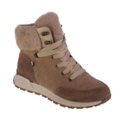 Buty Damskie Ze Skóry Ekologicznej Evolution. Brązowe obuwie trekkingowe damskie Rieker, z gumy, bez zapięcia. Za 581.99 zł.