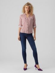 Vero Moda Koszula w kolorze różowym rozmiar: S. Różowe koszule damskie Vero Moda, s, bez wzorów, z wiskozy, klasyczne, bez kołnierzyka, bez ramiączek. Za 57.06 zł.
