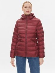Tommy Hilfiger Kurtka zimowa WW0WW39581 Bordowy Regular Fit. Czerwone kurtki damskie Tommy Hilfiger, na zimę, xs, bez wzorów, z syntetyku, bez kaptura. Za 839.99 zł.