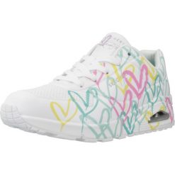 Tenisówki Skechers Model 177982s Uno Kolor Biały. Białe obuwie sportowe damskie Skechers, z materiału, bez zapięcia, tenisowe. Za 485.00 zł.
