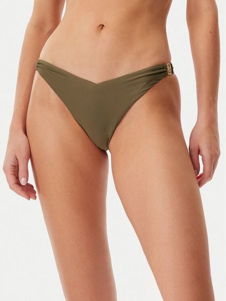 Guess Dół od bikini E5GO38 MC04R Zielony. Zielone bikini Guess, z aplikacjami, z syntetyku. Za 179.99 zł.
