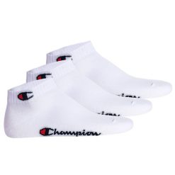 Skarpety Champion 3pk Quarter Socks. Białe skarpetki damskie Champion, bez wzorów. Za 34.90 zł.