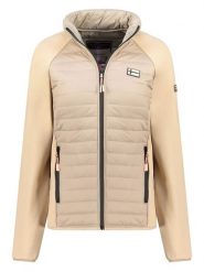 Geographical Norway Kurtka funkcyjna w kolorze beżowym rozmiar: L. Brązowe kurtki sportowe damskie Geographical Norway, l, bez wzorów, bez kaptura. Za 169.95 zł.