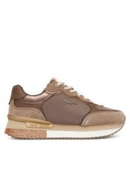 Pepe Jeans Sneakersy Rusper Glam W PLS600008 Brązowy. Brązowe obuwie sportowe damskie Pepe Jeans, z jeansu, bez zapięcia. Za 399.99 zł.