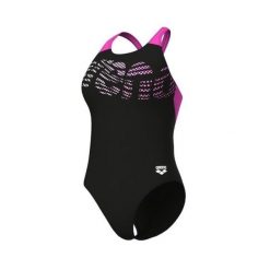 Damski kostium kąpielowy 1-częściowy Arena Flowing V Back. Czarne stroje jednoczęściowe Arena, bez wzorów. Za 248.50 zł.