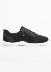Sneakersy w stylu barefoot, z elastyczną podeszwą. Czarne obuwie sportowe treningowe bonprix. Za 109.99 zł.