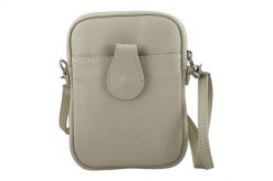 Listonoszka etui skórzane BARBERINI'S j. beżowe 887-10. Brązowe shopper bag Barberinis, bez wzorów, ze skóry, na ramię, małe, bez dodatków. Za 119.99 zł.