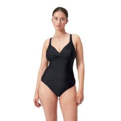 Damski kostium kąpielowy 1-częściowy Speedo Cross Knot Shaping. Czarne stroje jednoczęściowe Speedo, bez wzorów. Za 298.00 zł.