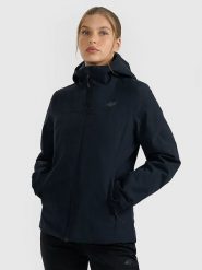 4F Kurtka narciarska w kolorze czarnym rozmiar: S. Czarne kurtki sportowe damskie 4F, m, bez wzorów, bez kaptura. Za 226.24 zł.