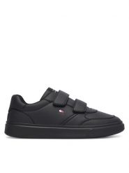 Tommy Hilfiger Sneakersy Low Cut Velcro Sneaker T3X9-35240-1355 S Czarny. Czarne buty sportowe chłopięce Tommy Hilfiger, ze skóry, bez zapięcia. Za 374.99 zł.