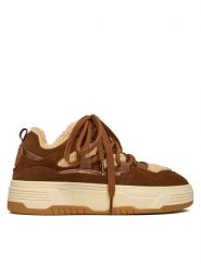 Steve Madden Sneakersy Boomer-F SM11003865 Beżowy. Brązowe obuwie sportowe damskie Steve Madden, ze skóry, bez zapięcia. Za 559.99 zł.