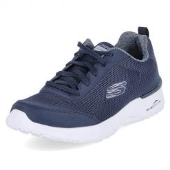 Buty do chodzenia damskie Skechers Skechair Dynamight. Niebieskie obuwie sportowe damskie Skechers, bez zapięcia, trekkingowe, Skechers Sport. W wyprzedaży za 229.00 zł.