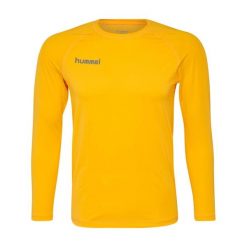 Koszulka termoaktywna z długim rękawem dla dorosłych Hummel First Performance. Brązowe koszulki damskie Hummel, s, bez wzorów, z jersey, bez kołnierzyka, bez ramiączek. W wyprzedaży za 133.50 zł.
