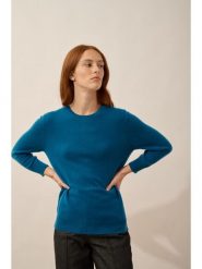Just Cashmere Kaszmirowy sweter "Janice" w kolorze niebieskim rozmiar: M. Niebieskie swetry klasyczne damskie Just Cashmere, m, z kaszmiru, bez kołnierzyka. Za 369.99 zł.
