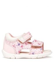 Geox Sandały B Sandal Zapito Girl B556FC 05404 C0811 Różowy. Czerwone sandały dziewczęce Geox, ze skóry, bez obcasa, bez zapięcia. Za 179.99 zł.